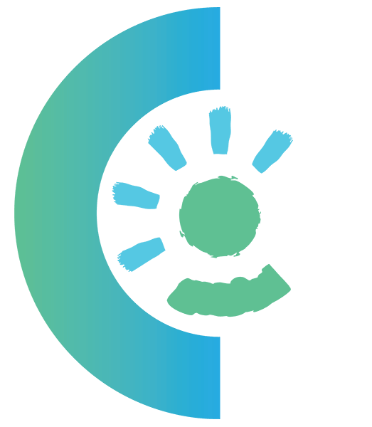 Icon combining the letter C with a person at the centre